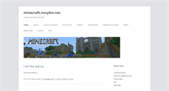 Desktop Screenshot of minecraft.novylen.net