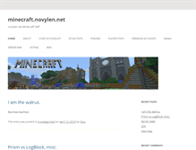 Tablet Screenshot of minecraft.novylen.net